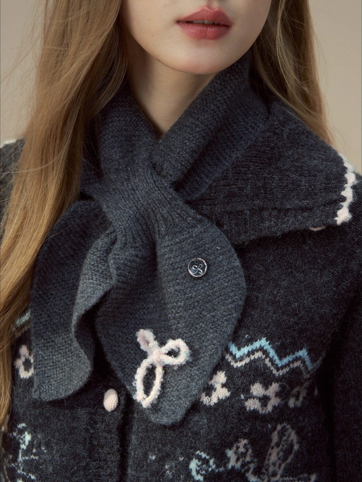 Bowknot Wool Scarf