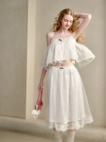 Pearl Organza Polka Dot Set