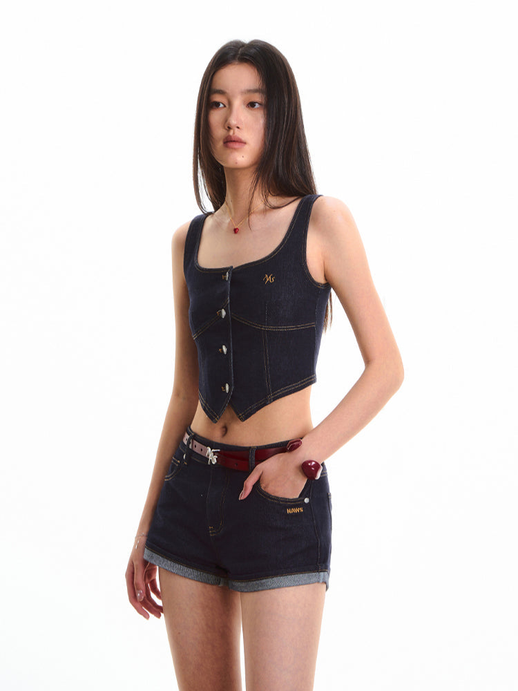 Jeans Waist-Cinching Vest Top