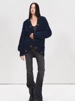 Beaded Alpaca Knit Cardigan