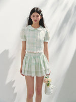 White Cotton Embroidered Shirt & Skirt Set