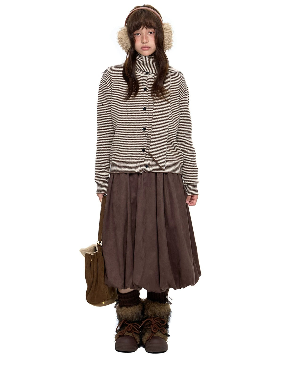 Polar Fleece Knit Cardigan