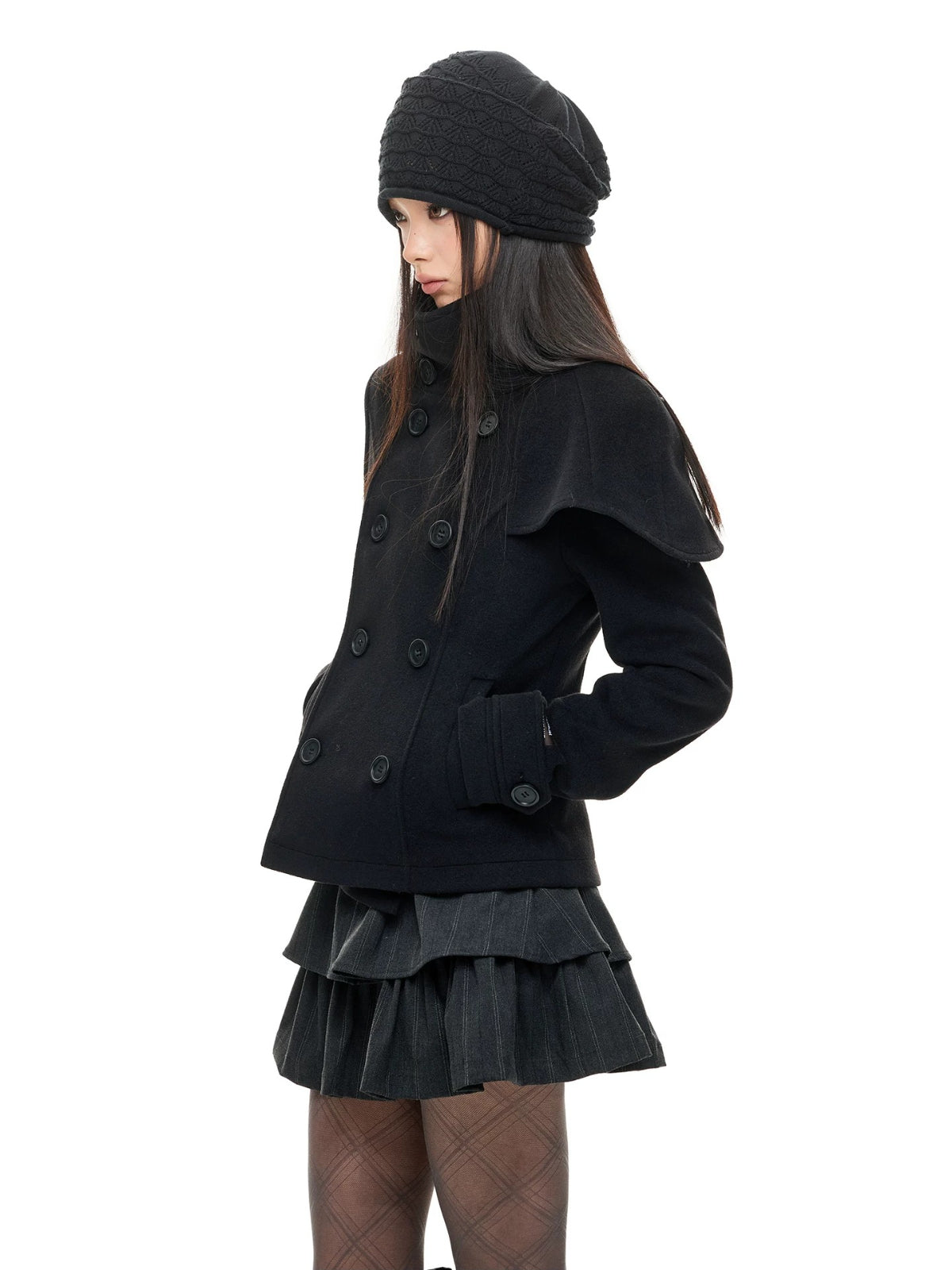Vintage French Cape Wool Jacket