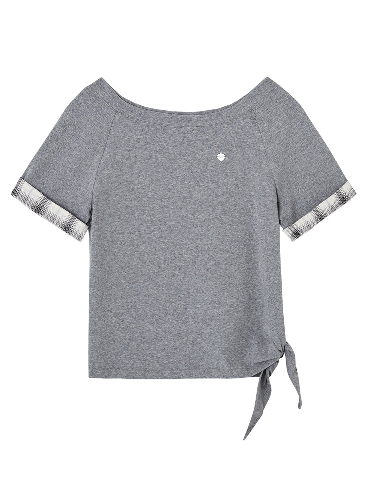 Tie-bow Short-sleeve T-shirt