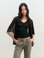 Lyocell V-Neck Top