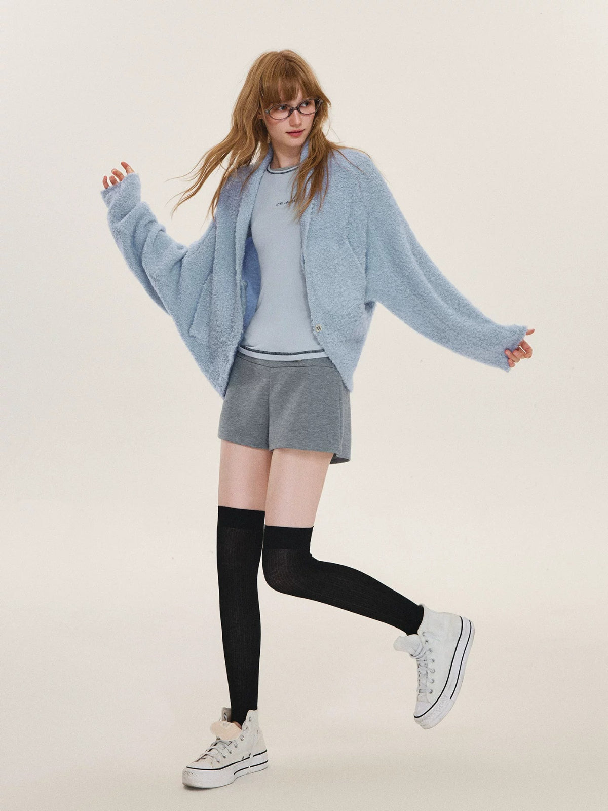 Soft Boucle Batwing Cocoon Cardigan