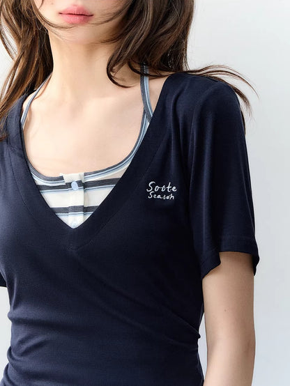 Lyocell Halter Two-Piece Set