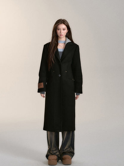 Black Hooded Overcoat