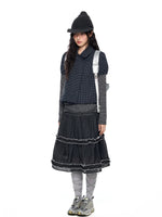 Polka Dot Plaid Collar Shirt
