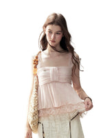Square Neck Lace Top