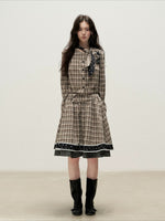 Plaid Shirt Skirt Set