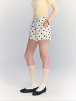 Polka Dot Linen Shorts