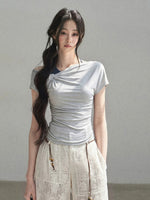 Asymmetric Halter Top