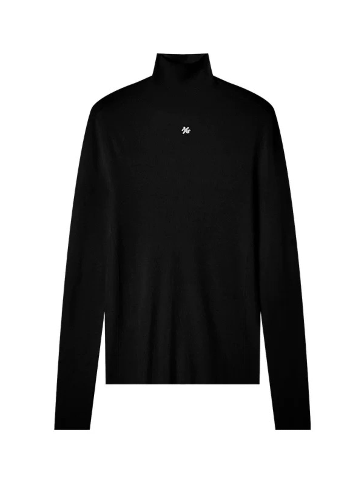 Cloud Fir Wool Turtleneck Knit Top