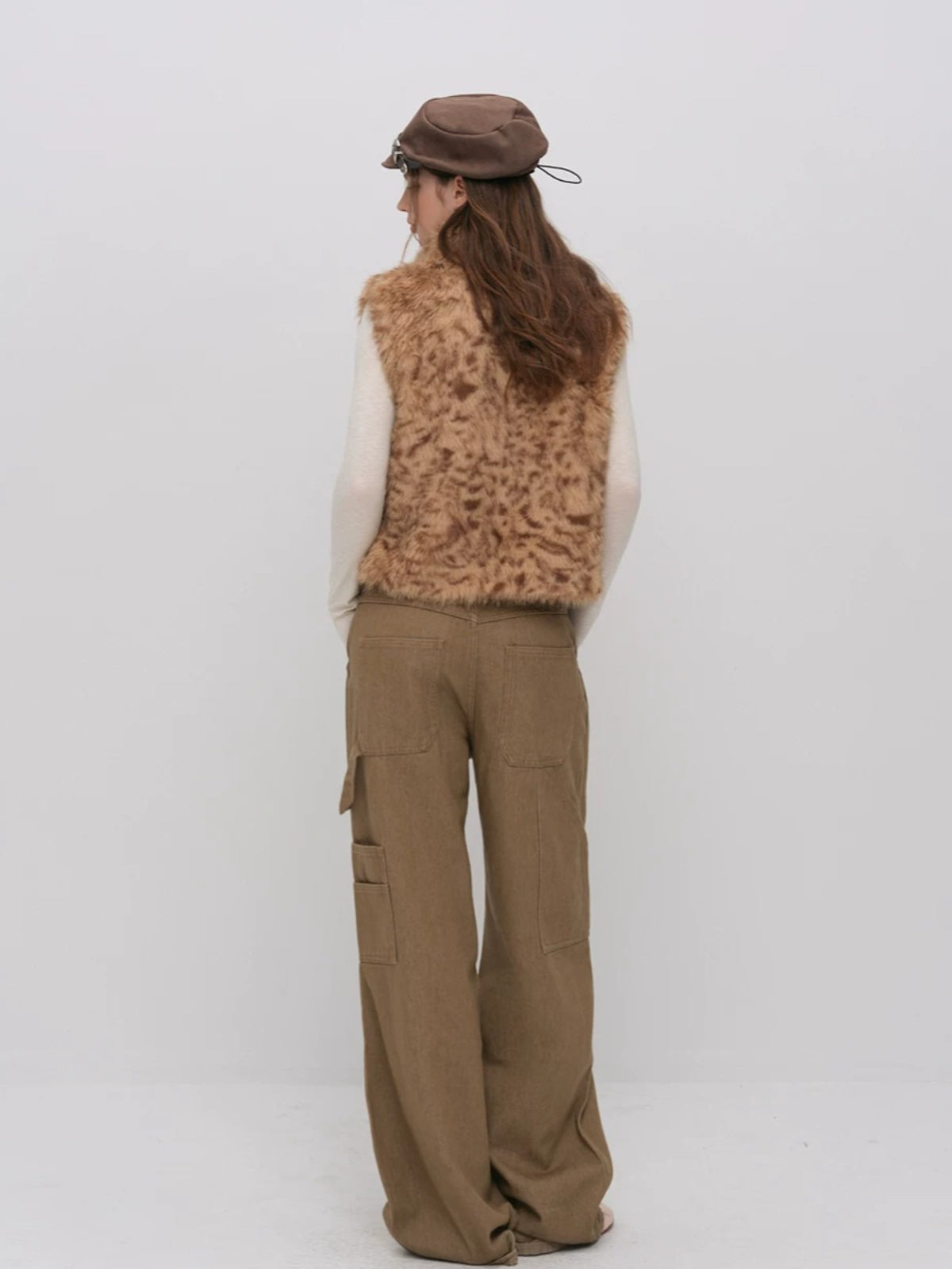 Vintage Suede Beret Hat