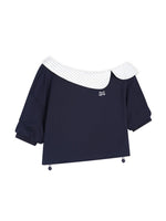 Polka-Dot Off-Shoulder Top & Skirt Set