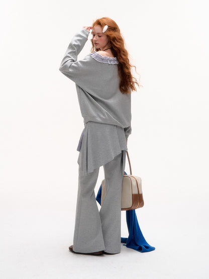 Striped Slouchy Hoodie Set