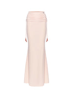 One-shoulder Fishbone Top & Skirt Set