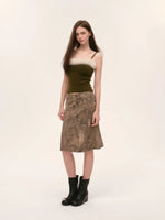 Fur Trimmed Camisole & Cardigan Set