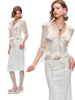 Sailor Collar Chiffon Blouse