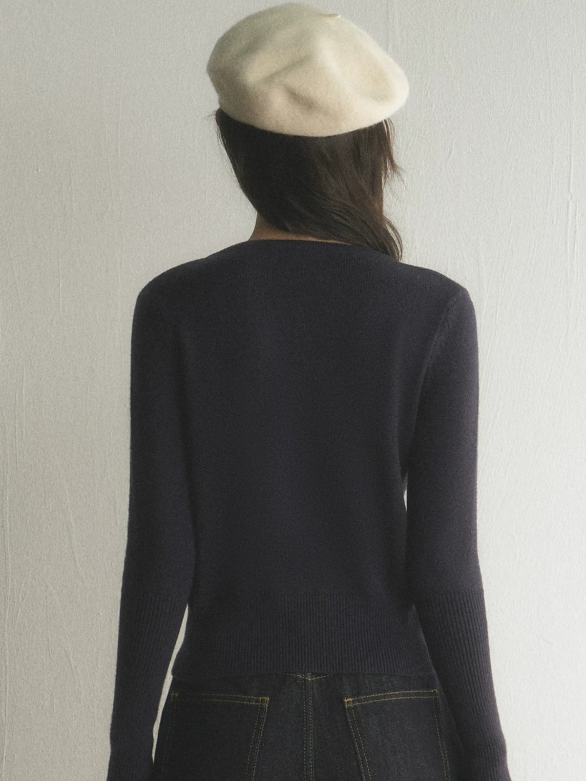 Contrast Stripe Knit Cardigan