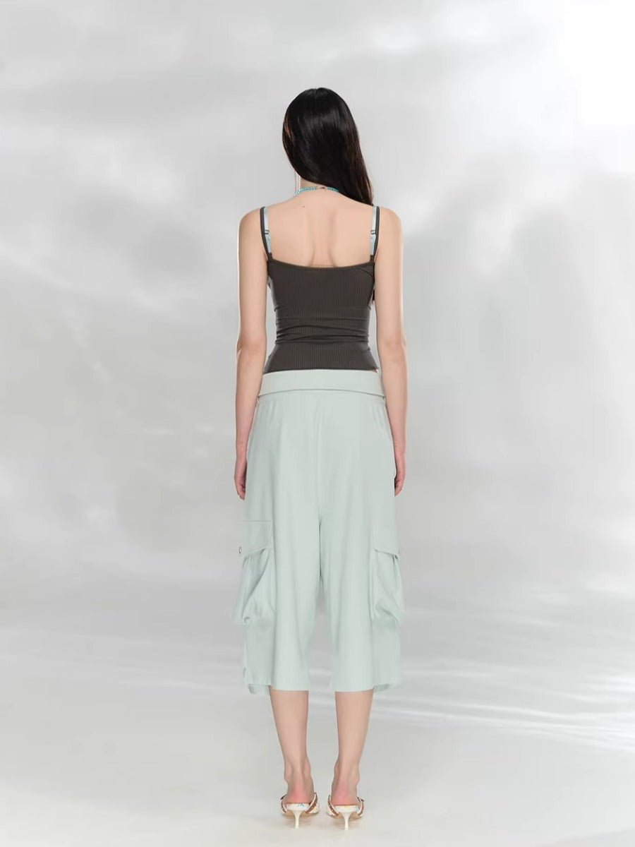 Lace Trim Rib Tank