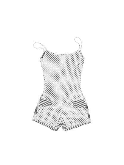 Polka Dot Stripe Jumpsuit Set