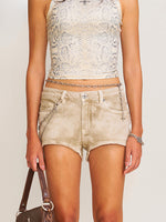 Rage Wild Denim Shorts Low Wild Cowboy Brown