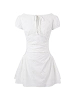 Embroidered Bow Dress