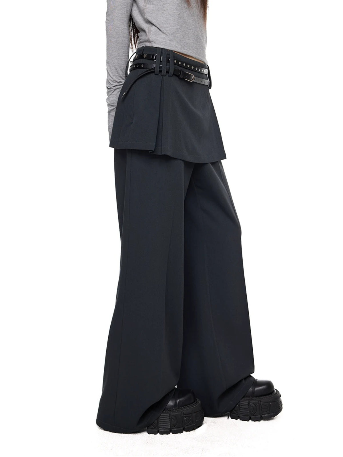 Layered Straight Pants