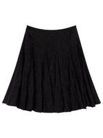 Crinkled A-Line Skirt