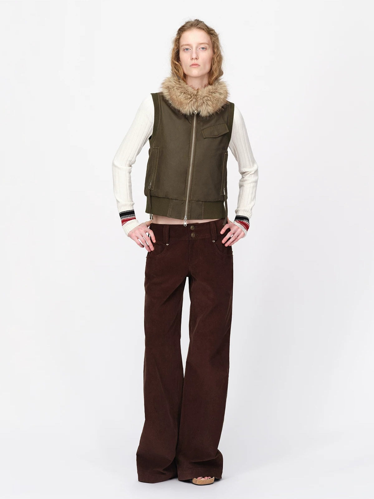 British Vintage Wool Knit Cardigan
