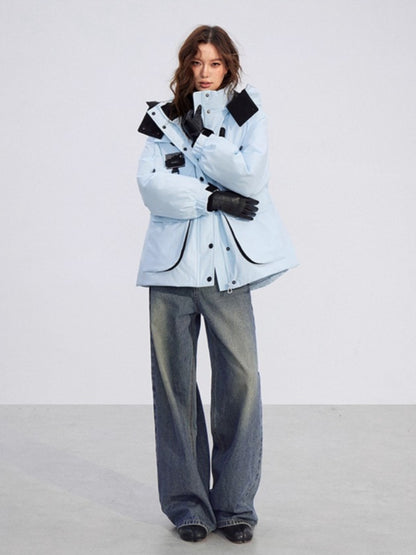 Windproof Hooded Down Jacket