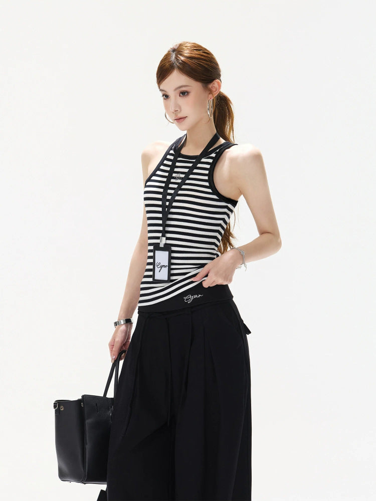 Striped Knit Tank Top