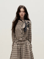 Plaid Shirt Skirt Set