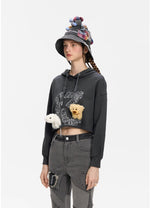 Embroidery Logo Pattern Hoodie