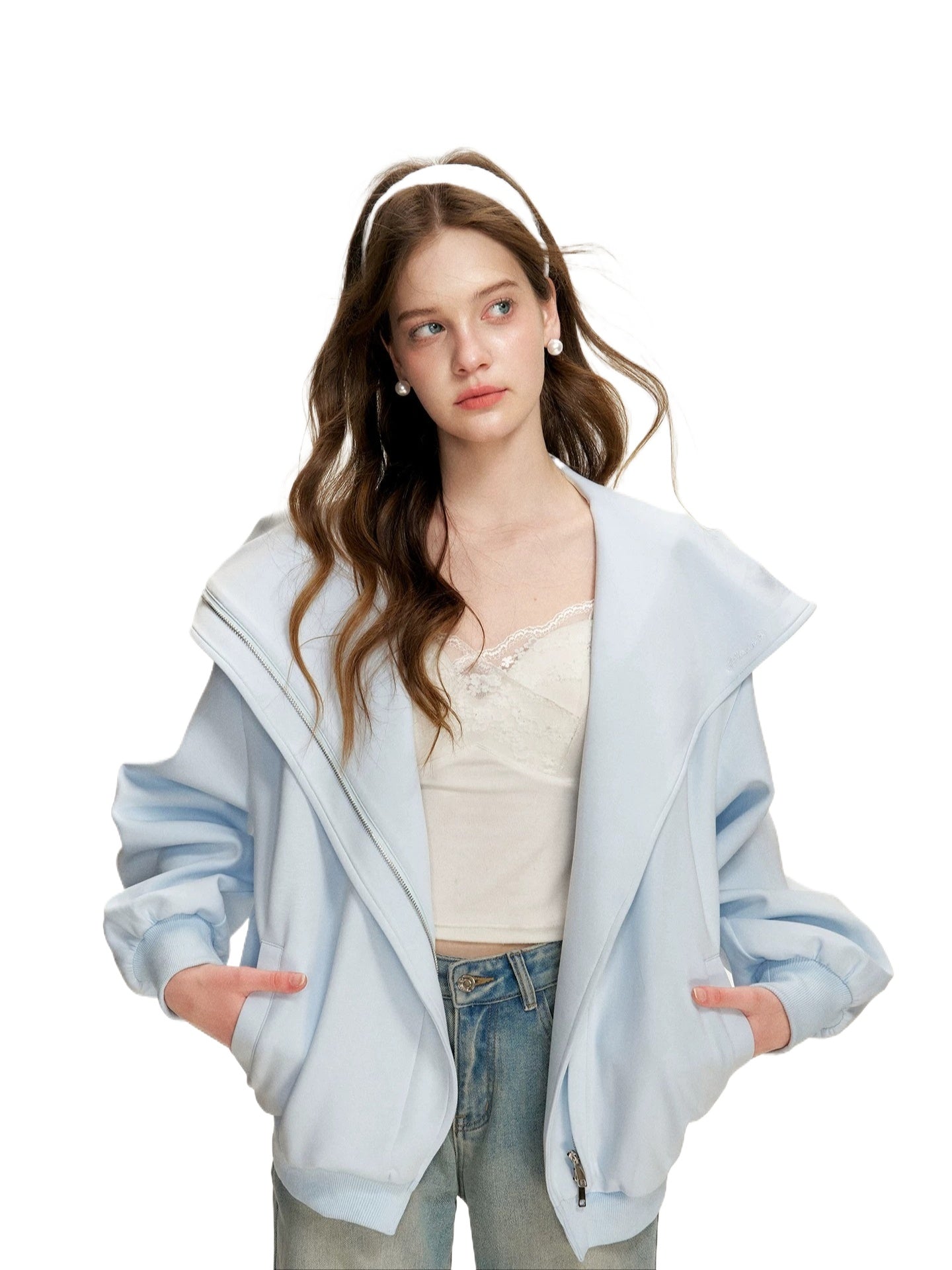 Oversized Zip Hoodie Jacket