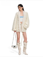 Polar Mohair Knit Cardigan