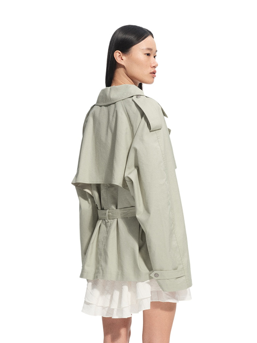 Rune Cotton Tencel Trench Coat