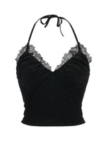 Floral Halter Tie Cami Cardigan Set