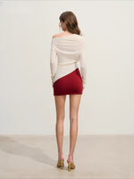 Asymmetrical Knit Top & Mermaid Skirt Set