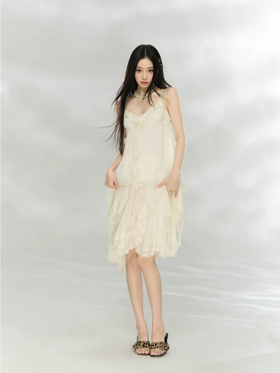 Chiffon Camisole Skirt Set