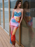 Fake Two Fishbone Slim Fit Dress