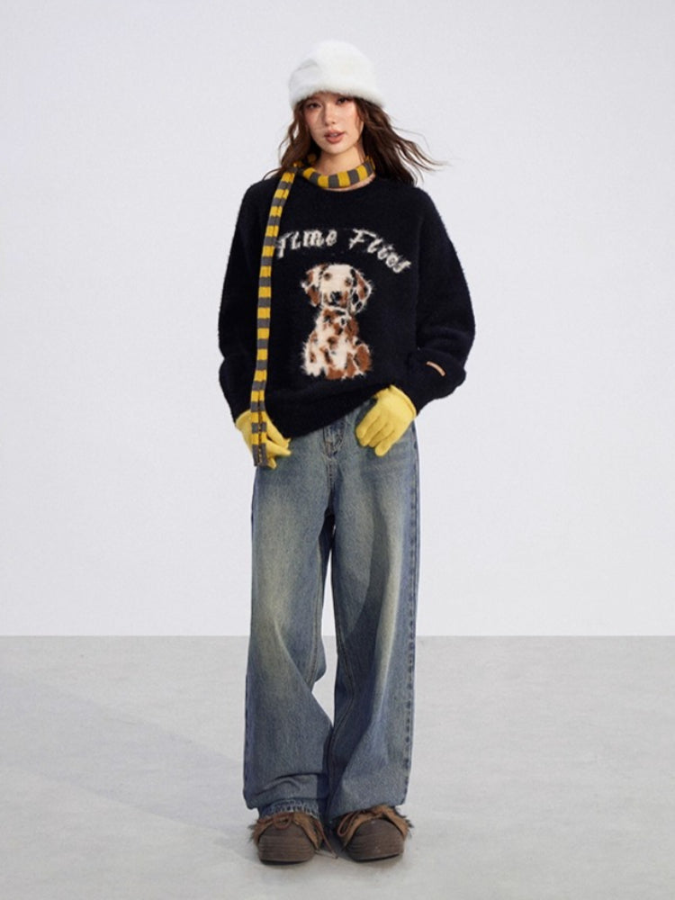 Cartoon Puppy Sweater