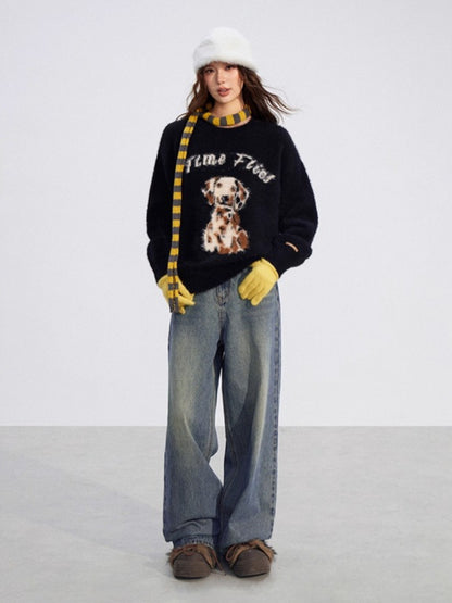 Cartoon Puppy Sweater