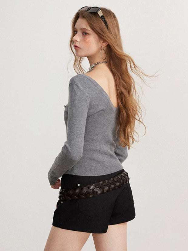 Reversible Knit Top