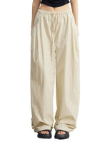 Cargo Pleated Wide-Leg Pants
