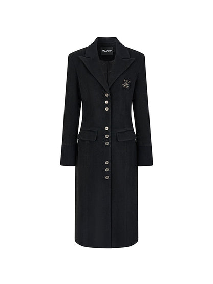 Long Woolen Blazer Coat