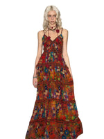 Ruffled Chiffon Slip Dress
