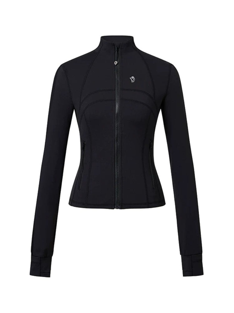 Quick-Dry Stretch Cropped Jacket